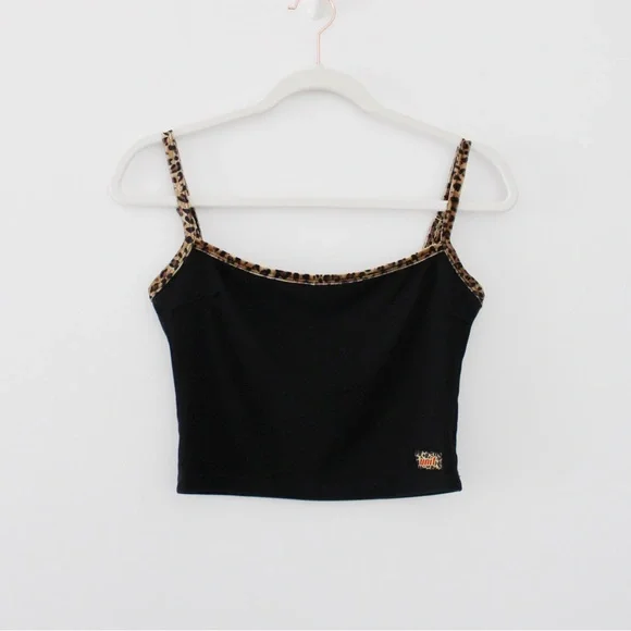 Unif To-Go Leopard Trim Crop Tank - Picture 9 of 12